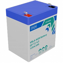 Купить Аккумуляторная батарея VEKTOR ENERGY GP 12-4.5S 12В 4.5Ач AGM F1 для ИБП в Москве